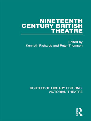 cover image of Nineteenth Century British Theatre